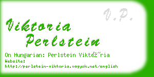 viktoria perlstein business card